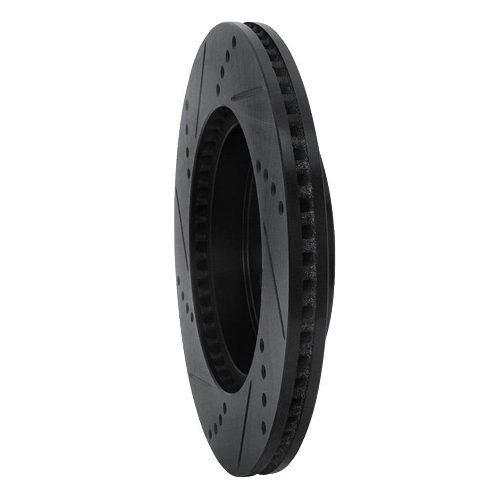 KarParts360 For Toyota Prius Prime 2020 21 22 23 2024 Brake Rotor Front, Passenger Side | Cast Iron | Vented | Black Finish | 55 Millimeters/2.17 Inches Center Hole Diameter