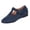 Blue, variant on T Strap Mary Janes for Women Faux Suede Closed Toe Mary Jane Wedges with Buckle Comfortable Dress Shoes Work Business Casual