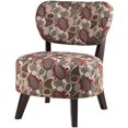 thumbnail image 1 of Bowery Hill Padded Seat Accent Chair in Red and Dark Brown, 1 of 2