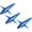 Blue, variant on Trolling Bird Teaser Lures 5inch 1.34oz Saltwater Fishing Accessories Blue 3pcs