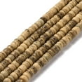 thumbnail image 2 of 10 Strand Natural Coconut Rondelle Bead Strands 5.5x1.5~5mm Hole: 1mm 124pcs/strand 15.7 inch, 2 of 5