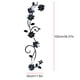 thumbnail image 2 of Etiqueta de la pared de la vid de la flor negra Etiqueta de la pared de la rosa Etiqueta de la pared del espejo DIY ANGGREK  Otros, 2 of 8