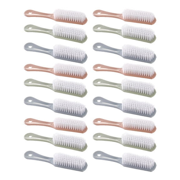 unbranded  18 Pcs Boar Bristle Nail Scrubber Fingernail Cleaning Brush