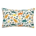 thumbnail image 1 of Balery Dinosaurs and Tropical Leaves Funda de Cojín Estampada, Regalos para Mujeres, Regalos de Amor para Ella, Regalos para Novia o Esposa, Funda de Almohada-20"x30", 1 of 6