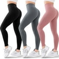 thumbnail image 1 of XINQIHANG 3 Pack High Waisted Leggings for Women-Soft Athletic Tummy Control Pants for Running Yoga Workout Reg & Plus Size, 1 of 6
