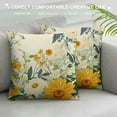 thumbnail image 3 of Chilfamy  Summer Pillow Covers Watercolor Leaves Daisy Decor for White Throw Pillows Covers Outdoor Spring Farmhouse Pillow Covers Decor Couch Living Room, 3 of 5