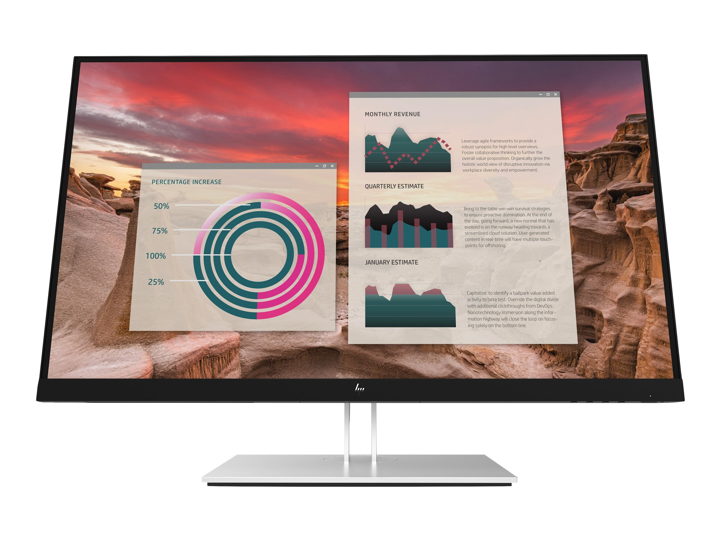 HP E27u G4 ESeries LED monitor 27" 2560 x 1440 QHD 60 Hz
