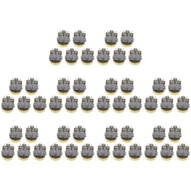 Potenciómetro Lineal WH148 5 Piezas Resistencia Giratorio 15 Mm (20 K)