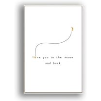 IDEA4WALL Framed Canvas Wall Art for Living Room, Bedroom Simple Words Canvas Prints for Modern Home Decoration Ready to Hang