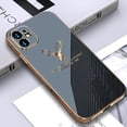 thumbnail image 2 of Funda ultrafina chapada para iPhone 12 11 13 14 Pro Max Plus, Funda protectora de parachoques de lujo para iPhone 12Pro, Funda de silicona Tan Jianjun unisex, 2 of 2