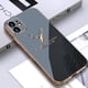 thumbnail image 2 of Funda ultrafina chapada para iPhone 12 11 13 14 Pro Max Plus, Funda protectora de parachoques de lujo para iPhone 12Pro, Funda de silicona Tan Jianjun unisex, 2 of 2