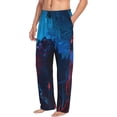 thumbnail image 6 of Sikiie Spooky Halloween Night Scene Pajama Pants Men, PJ Bottoms, Sleep & Lounge Pants-Medium, 6 of 6