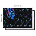 thumbnail image 6 of Black Butterfly Pattern Summer Placemats Table Placemats Set Of 4-Linen Kitchen Washable Placemats Table Mats 11.8"x17.7" Non-Slip Heat Resistant, 6 of 6