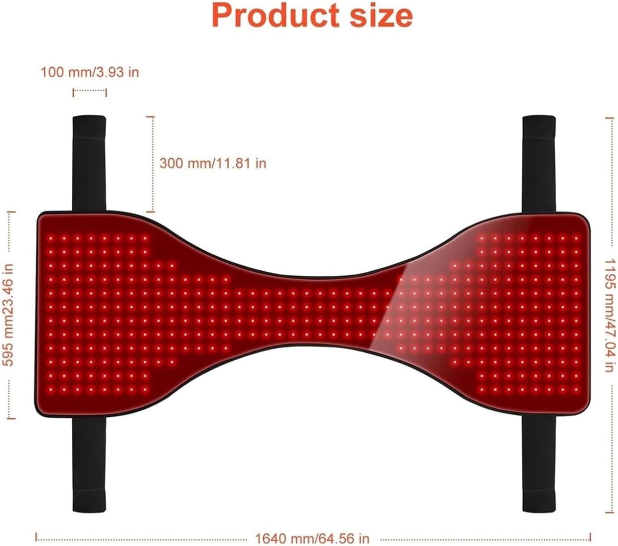 Red Light Therapy Mat Device Red&Near Infrared Light Blanket 945pcs LEDs Light Therapy Pad for Full Body Laying 63" X 23" Large Home Therapy with Pulsing Mode, Adjustable Time,Heating Mode