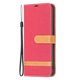 thumbnail image 5 of KAIYANG Para Xiaomimi 13C/Poco C65 4G Funda de tela vaquera con soporte de piel sintética para móvil, estilo G Xiaomi Redmi 13C 4G, color rojo, 5 of 5