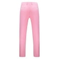 thumbnail image 4 of YDDIAN Mens Classic Suit Pants Straight Fit Modern Formal Dress Pants Separate Trousers Pink 31, 4 of 5