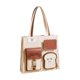 thumbnail image 2 of Bolso de Mano de Lona para Mujer, Bolso de Hombro con Correa de Hombro Ajustable Extraíble, Bolso Cruzado, Bolso para Vacaciones, Viajes Diarios marrón Salvador Bolso de mujer, 2 of 9