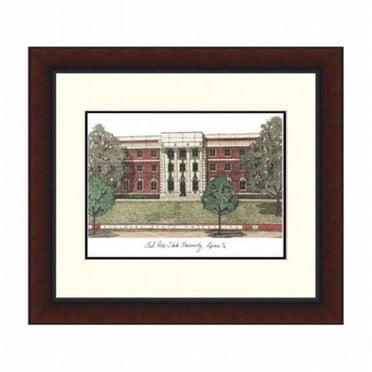 Campusimages TX984LR Sul Ross State University Legacy Alumnus Framed Lithograph