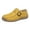 Yellow, variant on Women's Leather Loafers Casual Round Toe Lightweight Slip-On Driving Flat Work Walking Shoes