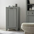 thumbnail image 4 of Crosley Furniture Tara Linen Hamper In Vintage Grey, 4 of 12