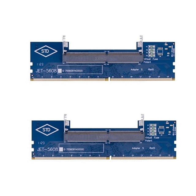 2 Tarjetas SO-DIMM de Computadora Portátil A Computadora de Escritorio A PC DIMM Adaptador de Memoria RAM DDR4 Tarjeta de Prueba de RAM de Computadora Portátil A PC de Escritorio