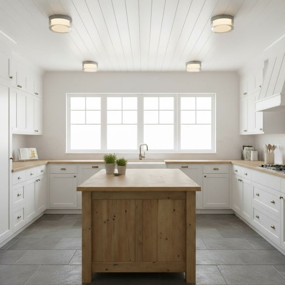 6-inch Chrome Inegrated LED Flush Mount