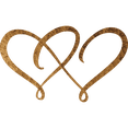 thumbnail image 3 of Double Heart - Metal Wall Art, 3 of 6