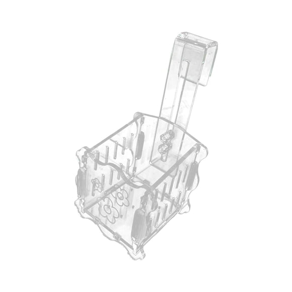 Maceta para acuario, soporte para plantas, soporte para plantas de paisaje, soporte colgante transparente para decoración de peceras, maceta para S