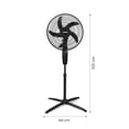 thumbnail image 2 of PRACTIKA PRKT-16&rdquo; | Ventilador de Pedestal | 5 Aspas Potentes, 2 Velocidades | Oscilaci&oacute;n y Altura Ajustable | Frescura Ideal para Hogar u Oficina, 2 of 9