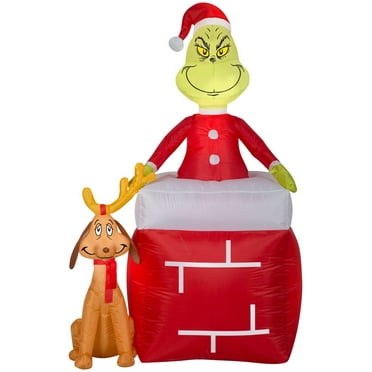 Airblown Holiday Inflatable Dr. Seuss The in The Chimney 6 Feet Tall ...