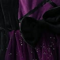 thumbnail image 4 of bbymog Halloween Costumes for Girls Fashion Performance Party Tulle Tutu Dress with Shawl Girls' Special Occasion Dresses Purple 4 Years, 4 of 8