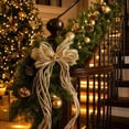 thumbnail image 5 of Christmas Ribbon Wreath Bows for Front Door and Tree Decor, Sturdy Polyester, Indoor Outdoor Holiday Decoration, Assorted Colors, 2-Pack, 5 of 6