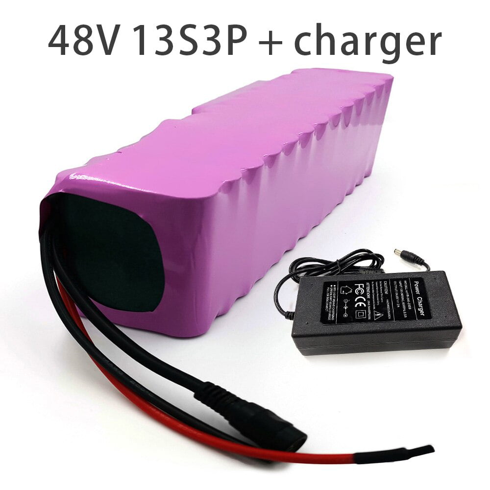 With charger 24.5Ah 13S7P 48V battery e-bike ebike electric bicycle Li-ion customizable 255x135x70mm 