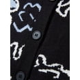 thumbnail image 4 of Seyurigaoka Women Juniors Dinosaur Print Knit Sweater Aesthetic Harajuku Oversized Pullover E-Girl Streetwear Preppy Sweater for Teen Girls, 4 of 9