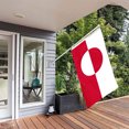 thumbnail image 4 of DPTALR Greenland Flag 90x150cm Polyester Cloth Flags Of Various Countries Around, 4 of 9