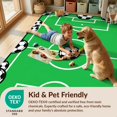 thumbnail image 4 of Design&I 9'x12' Washable Area Rug Giant Skid-Resistant Sports Soccer Themed Bold Border Pitch Markings Athletic Field for Great Room, Large Living, 4 of 7