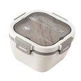 thumbnail image 1 of Plastic Salad Container,2 Layer Plastic Salad Plastic Salad Lunch Box Plastic Salad Lunch Container Enhanced Features, 1 of 8