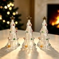 thumbnail image 6 of Christmas Tree Plastic Decorative LED Light - Battery Operated Glowing Holiday Tabletop Lighted Ornament, Xmas Tree Night Light for Indoor Decor, 6 of 8