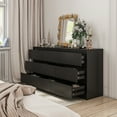 thumbnail image 6 of MONSLIPA 9 Drawer Chest of Drawers, Modern Wooden Storage Dresser for Bedroom Hallway, Black, 6 of 6
