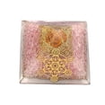 thumbnail image 3 of Rose Quartz Crystal Orgone Pyramid, Organite Pyramid Metatron Cube - 7 Chakra, 3 of 4