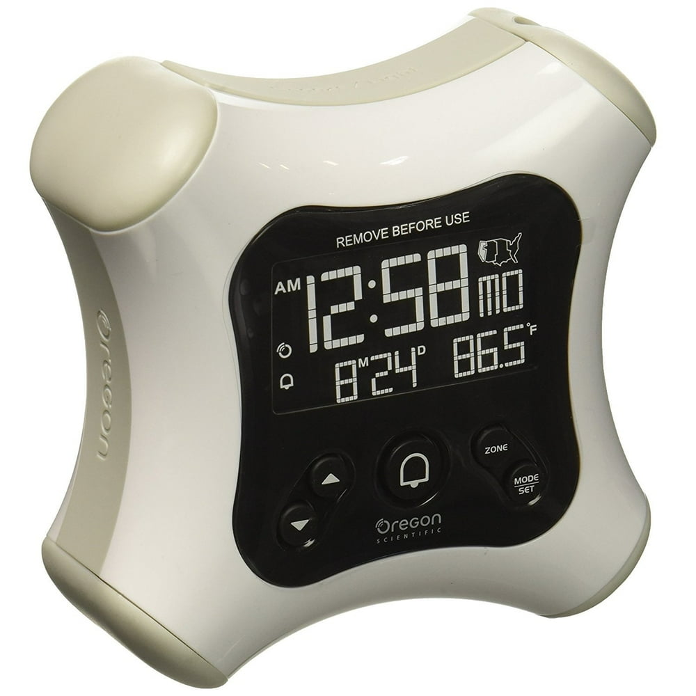 Oregon Scientific RM330P White Projection Alarm Clock with Temperature