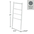 thumbnail image 5 of Better Homes & Gardens Springwood Freestanding Acacia Wood Towel Ladder, 4 Tiers, White, 5 of 10