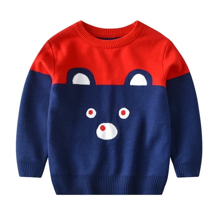 

Zelic Ugly Christmas Sweater For Kids Clearance Toddler Youth Teen Boys Girls Knit Print Sweater Knitwear