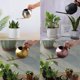 thumbnail image 2 of Lata de riego pequeña, lata de riego interior, olla de riego de boca larga de acero inoxidable mini para riego de plantas de interior al aire libre, riego negro Feliz Sencillez, 2 of 5