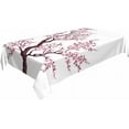 thumbnail image 3 of Cherry Japanese Tablecloth Decor Branch Flower Bud Twig Foliage Bloom Tree Table Cloth Dining Room Kitchen Table Cover 60" X 84" Oblong/Rectangle, 3 of 6