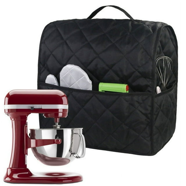 Zhuge 1 Pce Sac à Poussière Imperméable pour machine à Pain et Mélangeur de Ménage, Couleur Unie, pour Déjeuner, Couvercle Anti-Poussière 36 * 23 * 36 cm (Noir)