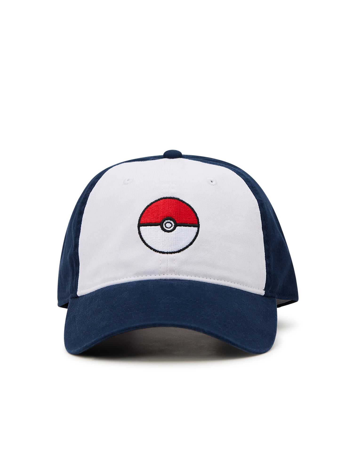 Pokemon Poké Ball Unisex Baseball Cap White Navy