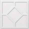 thumbnail image 1 of Ekena Millwork CMP38EY 38 in. OD x 13.25 in. Square Embry Architectural Grade PVC Contemporary Ceiling Medallion, 1 of 1