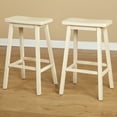 thumbnail image 2 of TMS Marney 30" Indoor Saddle Bar Stool, Set of 2, Buttermilk, 2 of 6