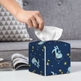 thumbnail image 6 of Tissue Space Dinosaur Box Cover Holder, Square by Xecao - Leather Decorative Organizer for Tabletop, Bathroom, Car, Office, 6 of 8